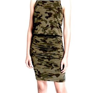 NWT Sundry racerback shirred dress S